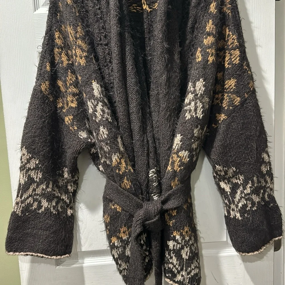 Free People Cable Mix Cardigan - Picture 4 of 13